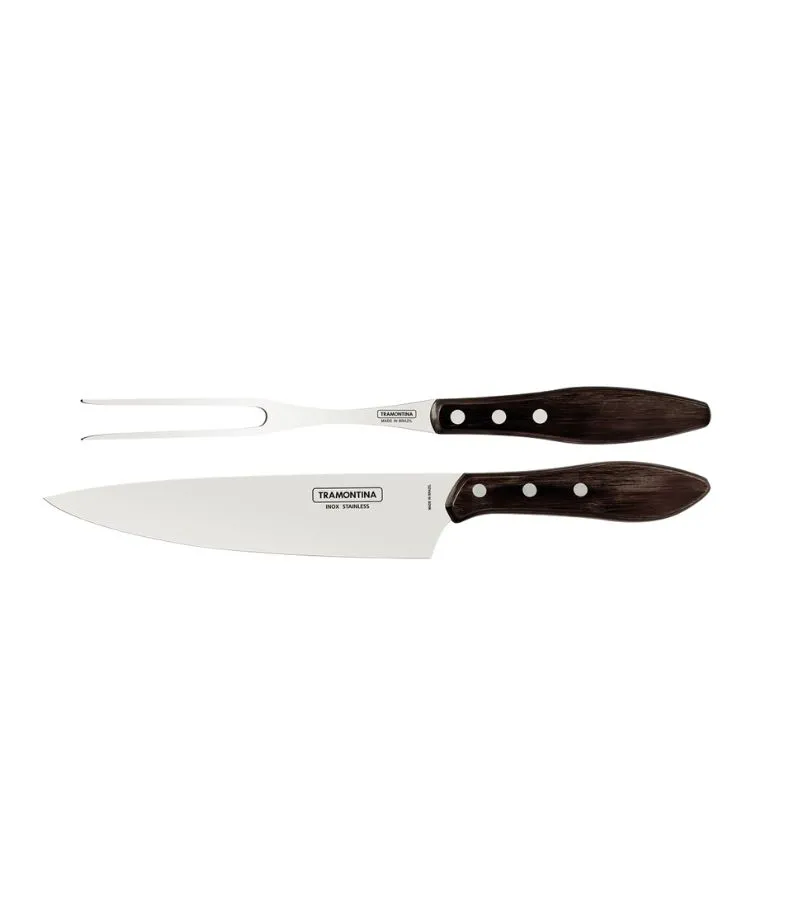 Tramontina Churrasco 2 Pcs. Barbecue Set (Meat Knife & Carving  Fork)